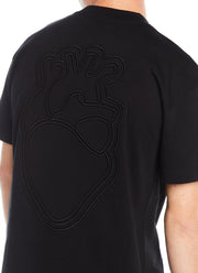 T-shirt coeur 3DV Noir