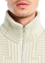 Pull zip Labyrinthe Maille